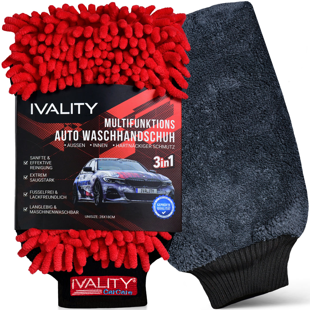 IVALITY Magnet Sparbundle - Magnethalter für 1 Auto + 50x80 Trockentuch mit  unglaublichen 1800 GSM