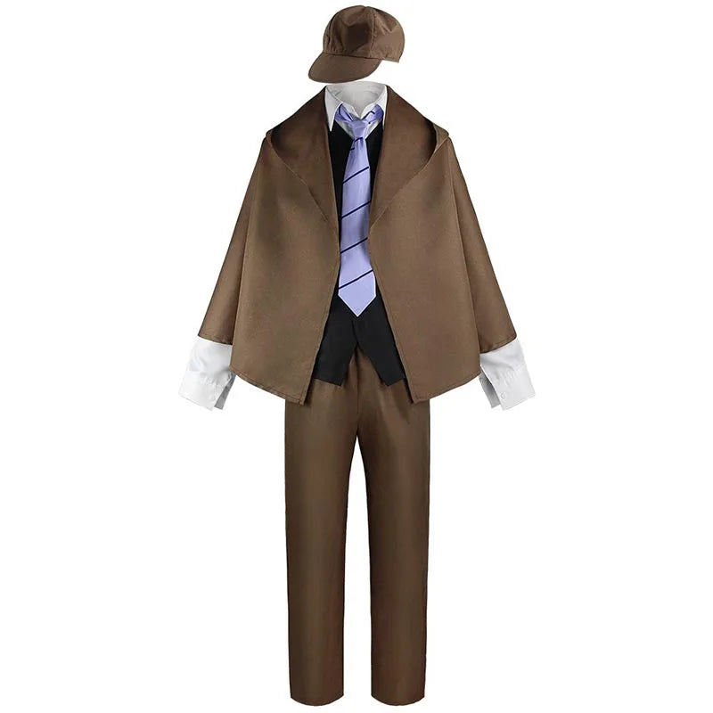 Dazaiai Anime Osamumu Cosplay Costume Bungogo Outfits Ranpopo Edogawawa Detective Uniforms Halloween Party