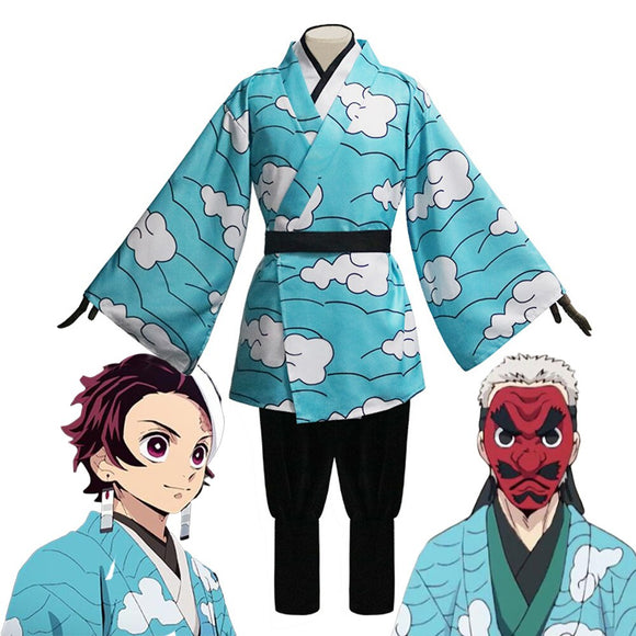 Anime Demon Slayer Kimetsu No Yaiba Kamado Tanjirou Urokodaki Sakonji ...