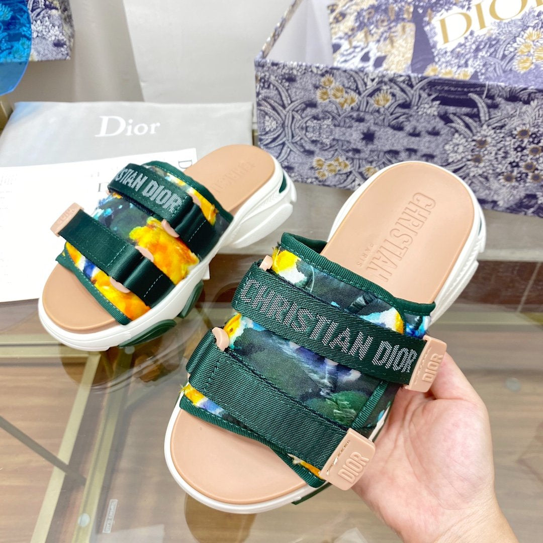 Dior Women's Fashion Platform Slippers Shoes-1