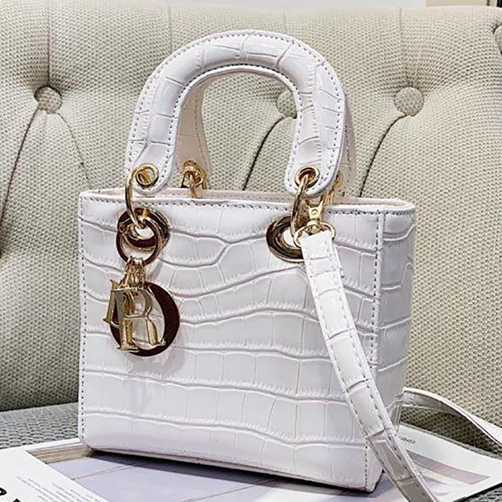 Christian Dior new product crocodile print ladies shopping handbag-2