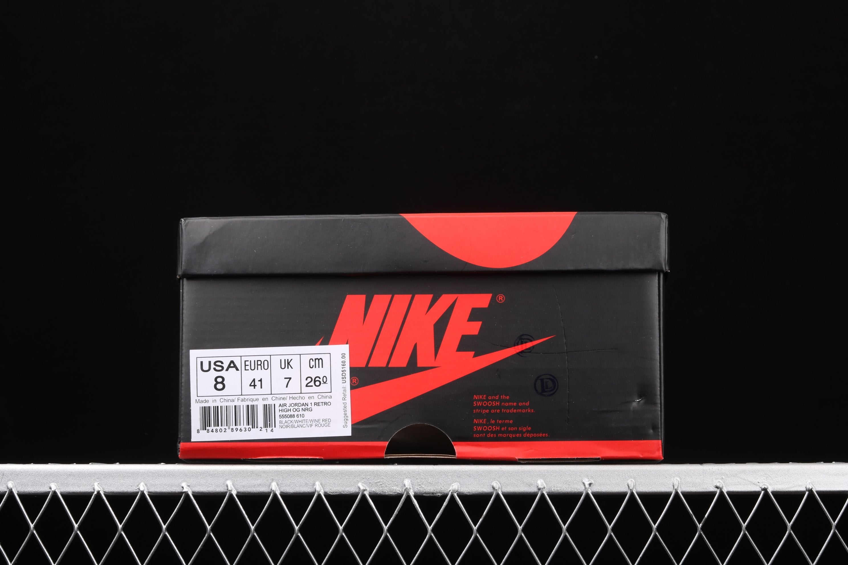 Nike Air Jordan 1 Retro High OG AJ1 Joe 1 Black Red