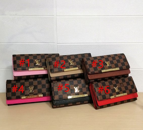 LV Louis Vuitton Women Fashion Leather Purse Wallet-15
