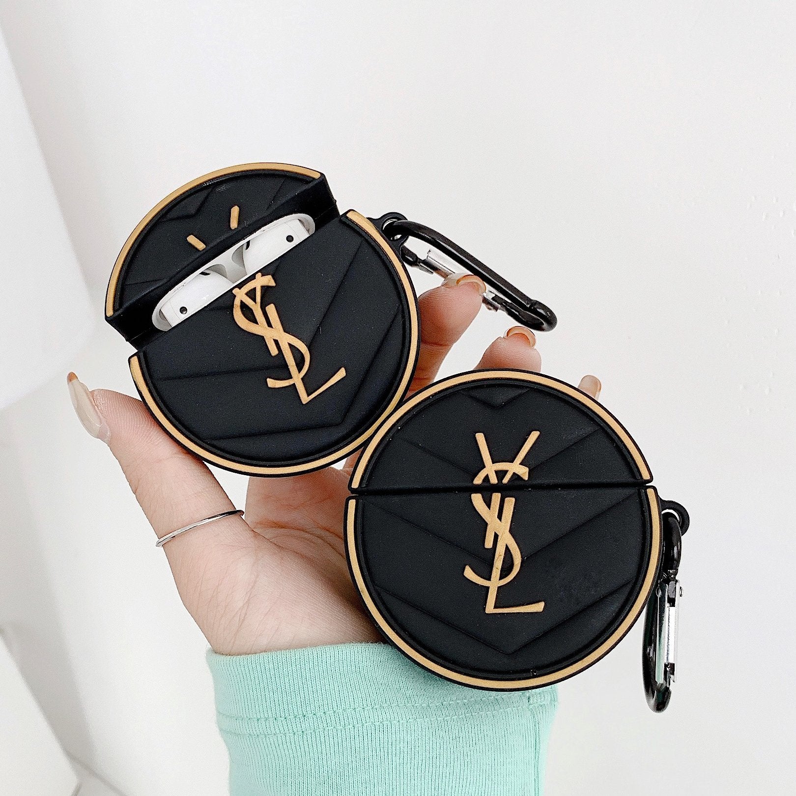 YSL Saint Laurent Fashion Classics Headphone Case Shell For Apple AirPods 1 2 Pro Protective Case No