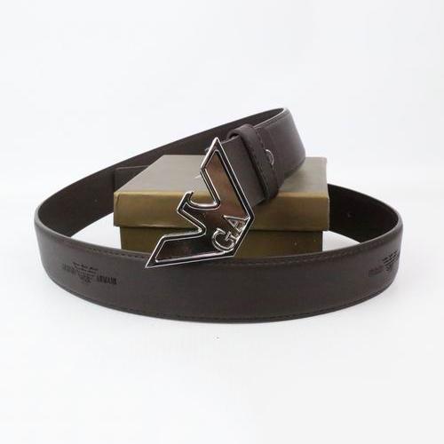 Men Armani Men Fashion Smooth Buckle Belt Leather Belt from-7