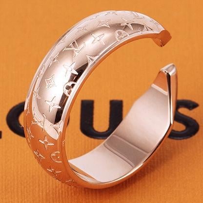 Louis Vuitton LV New Fashion Letter Women Men Ring Accessories f