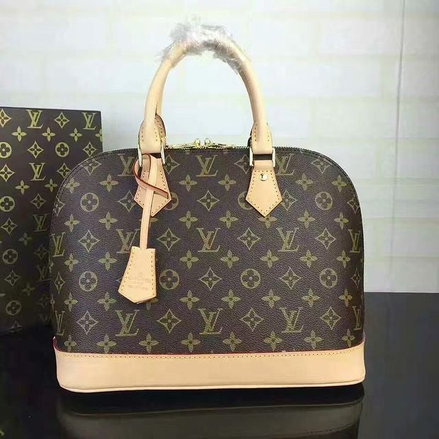 New LV Louis Vuitton Women's Leather Shoulder Bag LV Tote LV