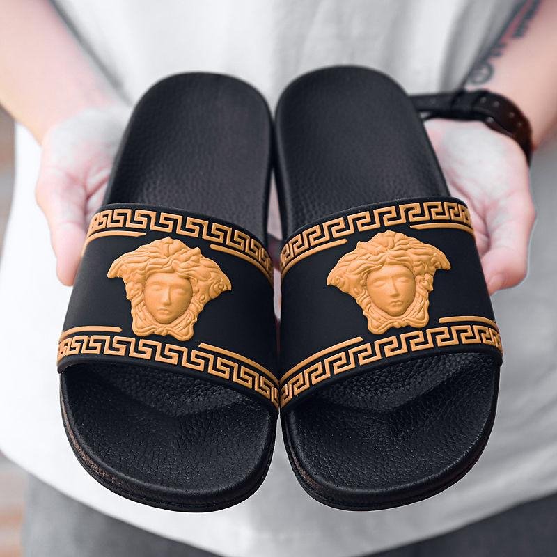 Versace fashion outdoor non-slip sandals and slippers mens beach