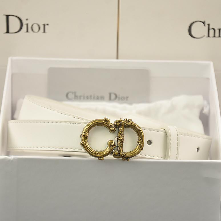 Dior fashion lady retro letter CD buckle belt-1