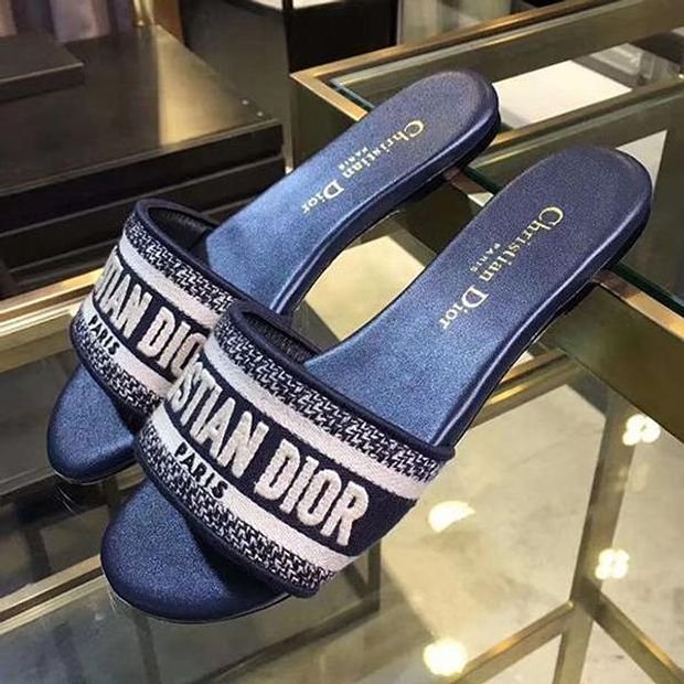 Dior Women Fashion Slipper Sandals Shoes-4