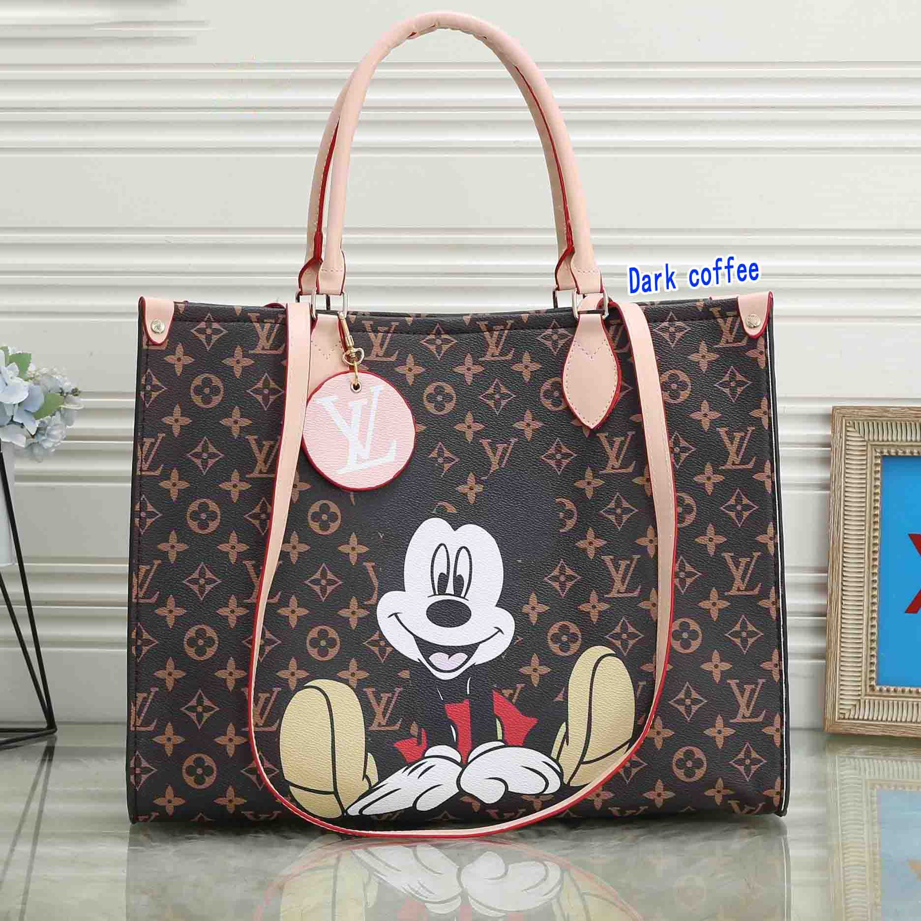 LV Bag Louis Vuitton Mickey Mouse Bag Shopping Bag Big Square Ba