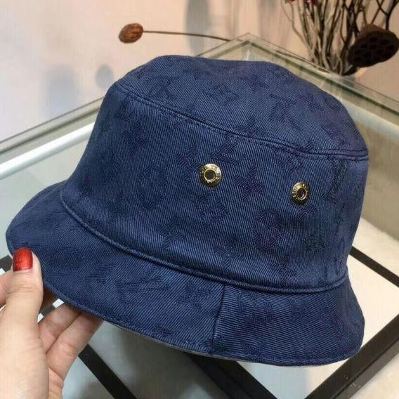 LV Louis Vuitton Fashion Men's and Women's Bucket Hat Solid Color-1