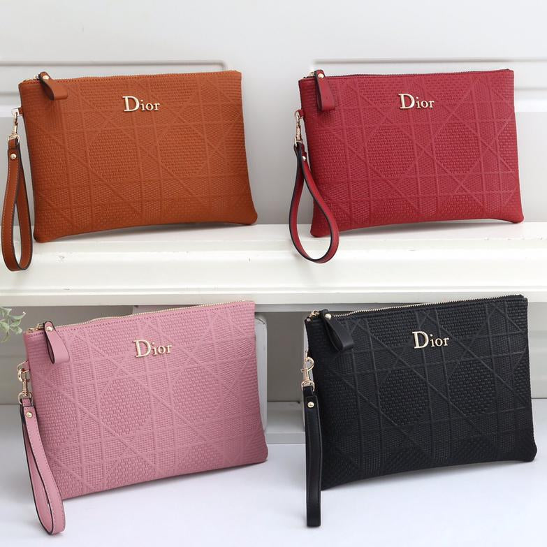 Dior Women Fashion Leather Clutch Bag Satchel-2