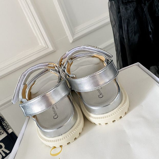 Dior new women's DiorAct Velcro sandals shoes-3