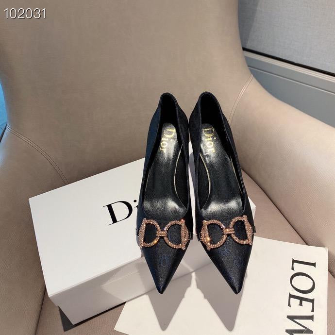 Dior Fashion Trending Leather Women High Heels Shoes Women Sanda