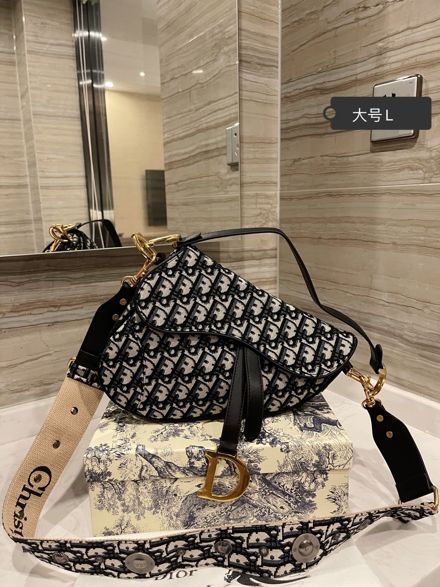 Christian Dior Newest Popular Women Leather Handbag Tote Crossbody-19