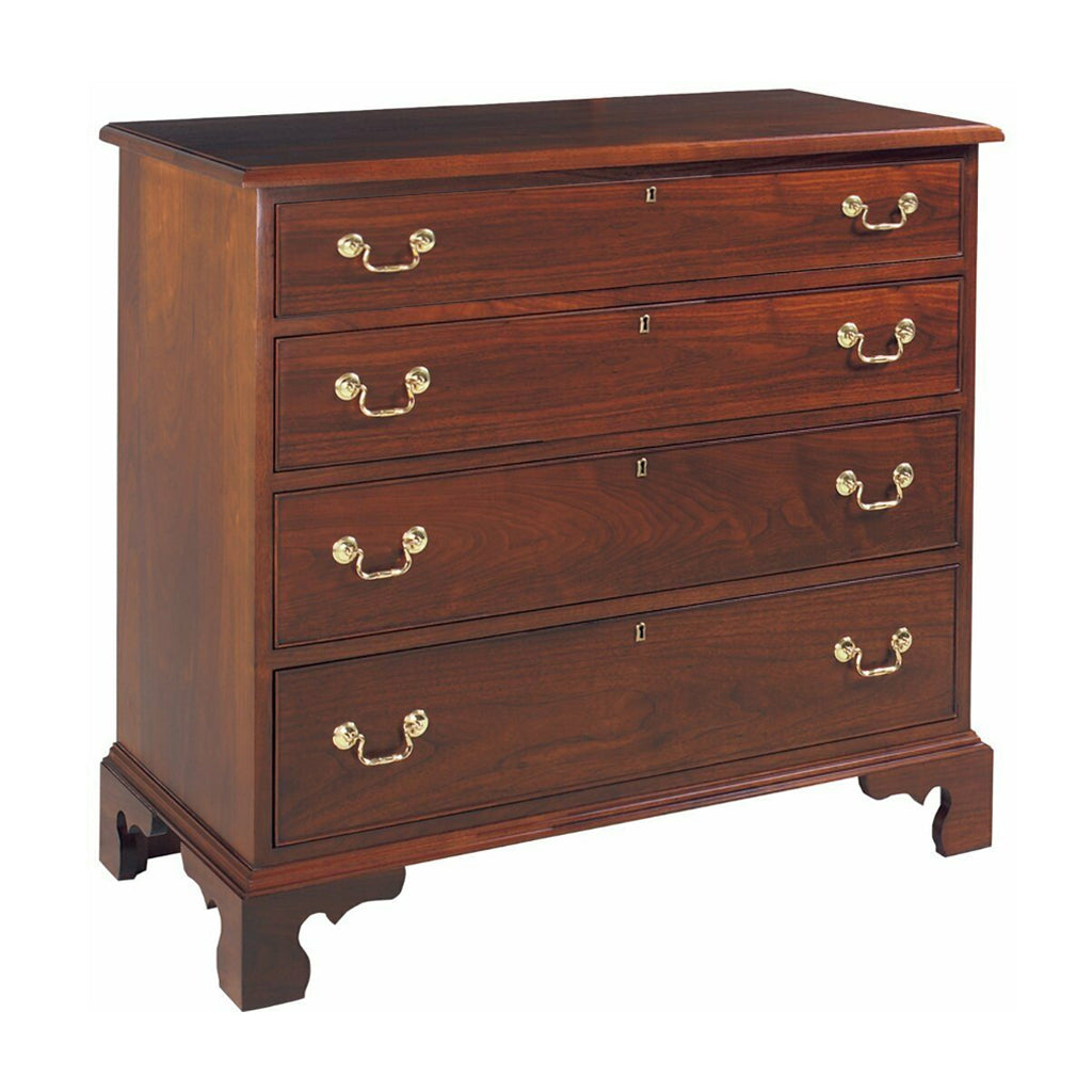 Rare Chippendale Figured Walnut Tall Chest, Lancaster or Chester