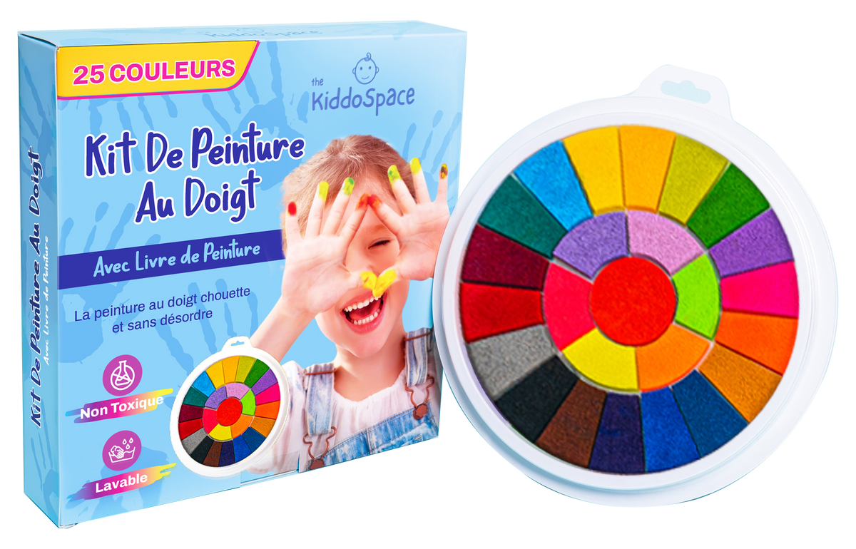 Drôle de kit de peinture au doigt Dessin au doigt Jouets Kit d'outils  éducatifs Peinture de boue Enfants Apprentissage précoce