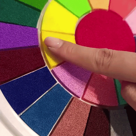 Ensemble de peinture de dessin de tampon géant multicolore de tampons-doigt