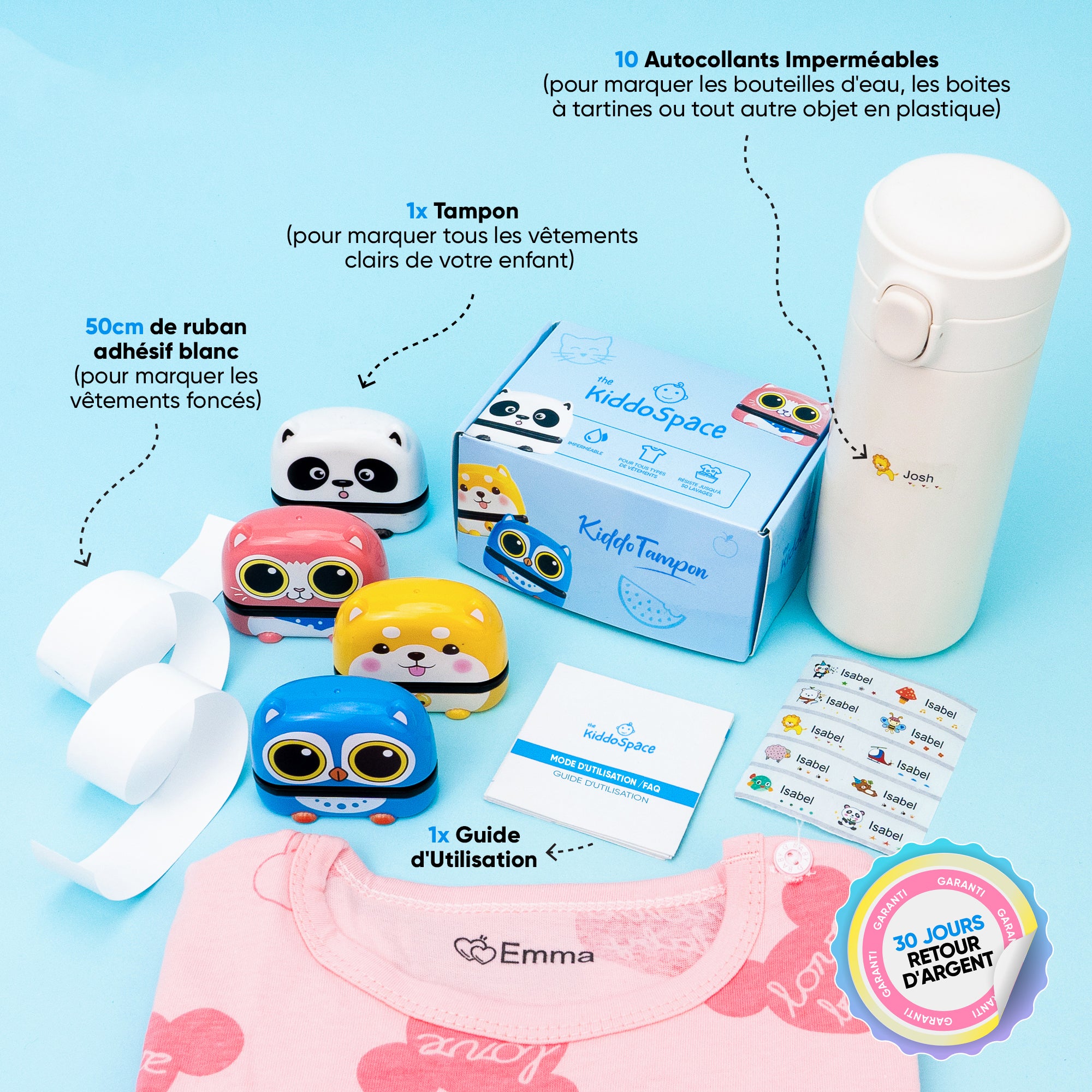 KiddoTampon™ - Ensemble complet d'estampage – TheKiddoSpace FR