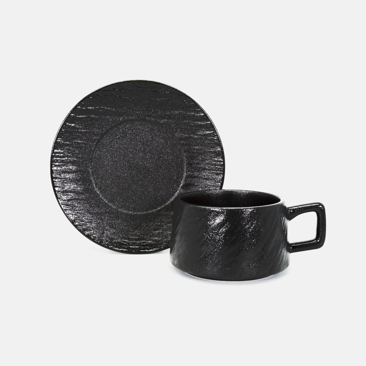 Ceramic Mug with Wooden Lid, Stirrer & Saucer – MMEP.