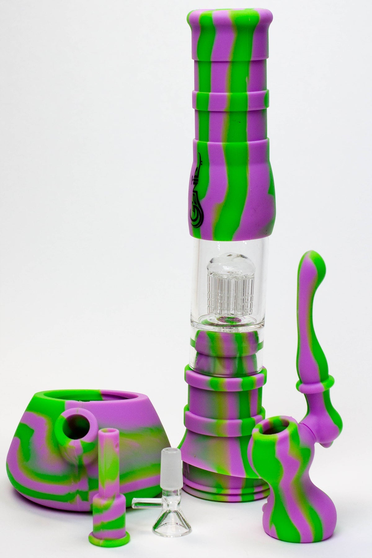 14.5" Genie detachable silicone water bong and bubbler_8