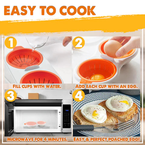 Microwave Egg Poacher Easy to Use