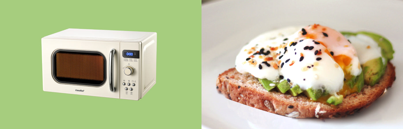 Poached egg with microwave