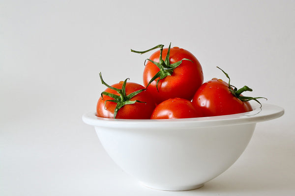 a bowl of tomatoes