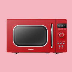 red retro microwave