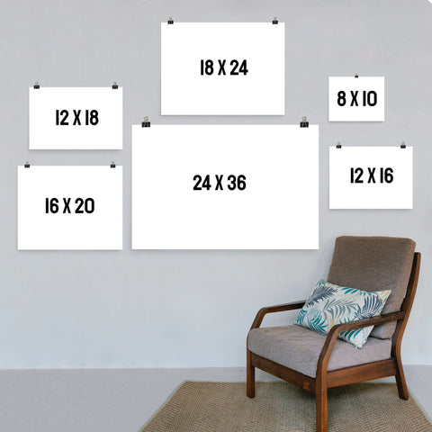 horizontal poster size guide: crofty prints