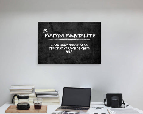 Mamba mentality motivational print