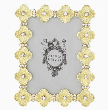 2.5 x 3.5" Gold Clover Frame