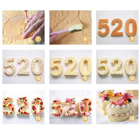 Le montage des numbers cake