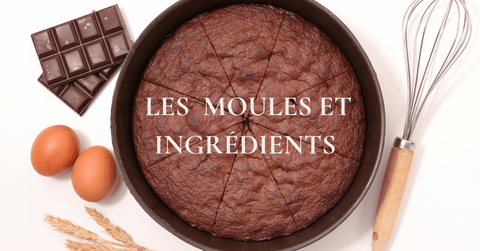 Les moules et ingredient a gateau