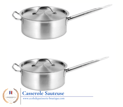 Casserole professionnel (Sauteuse)⎪ecoledepatisserie-boutique®