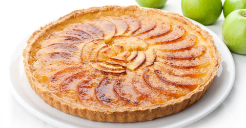 faire briller une tarte aux pommes