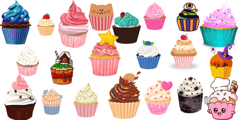décorations possibles pour les cupcakes