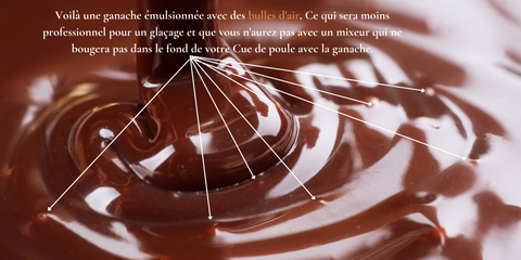 bulle d'air dans la ganache