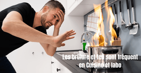 feu en cuisine