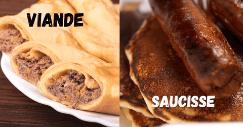 pancake viande ou saucisse