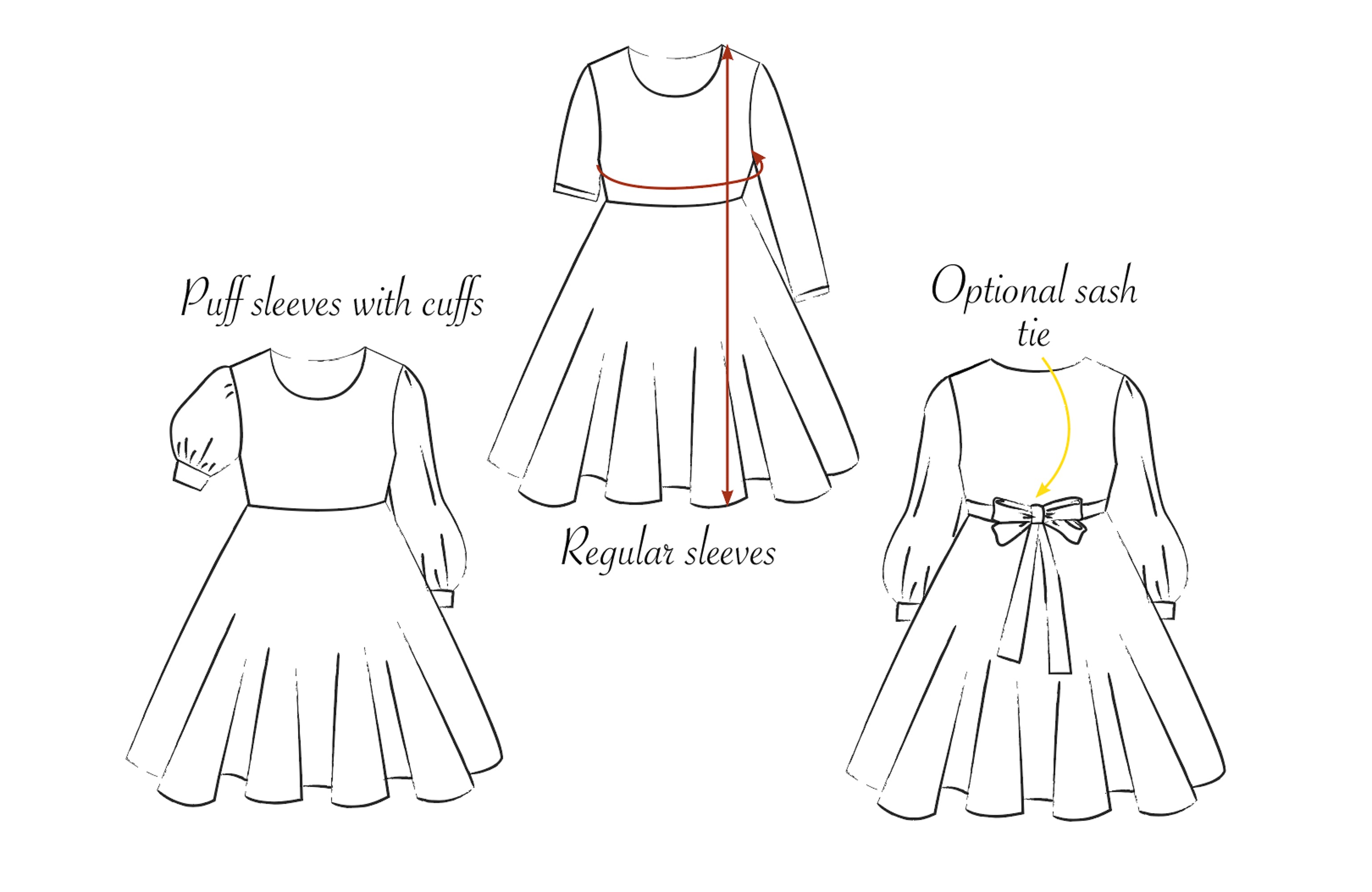 Christmas Dress Sewing Pattern for Beginners – Easily Made Patterns