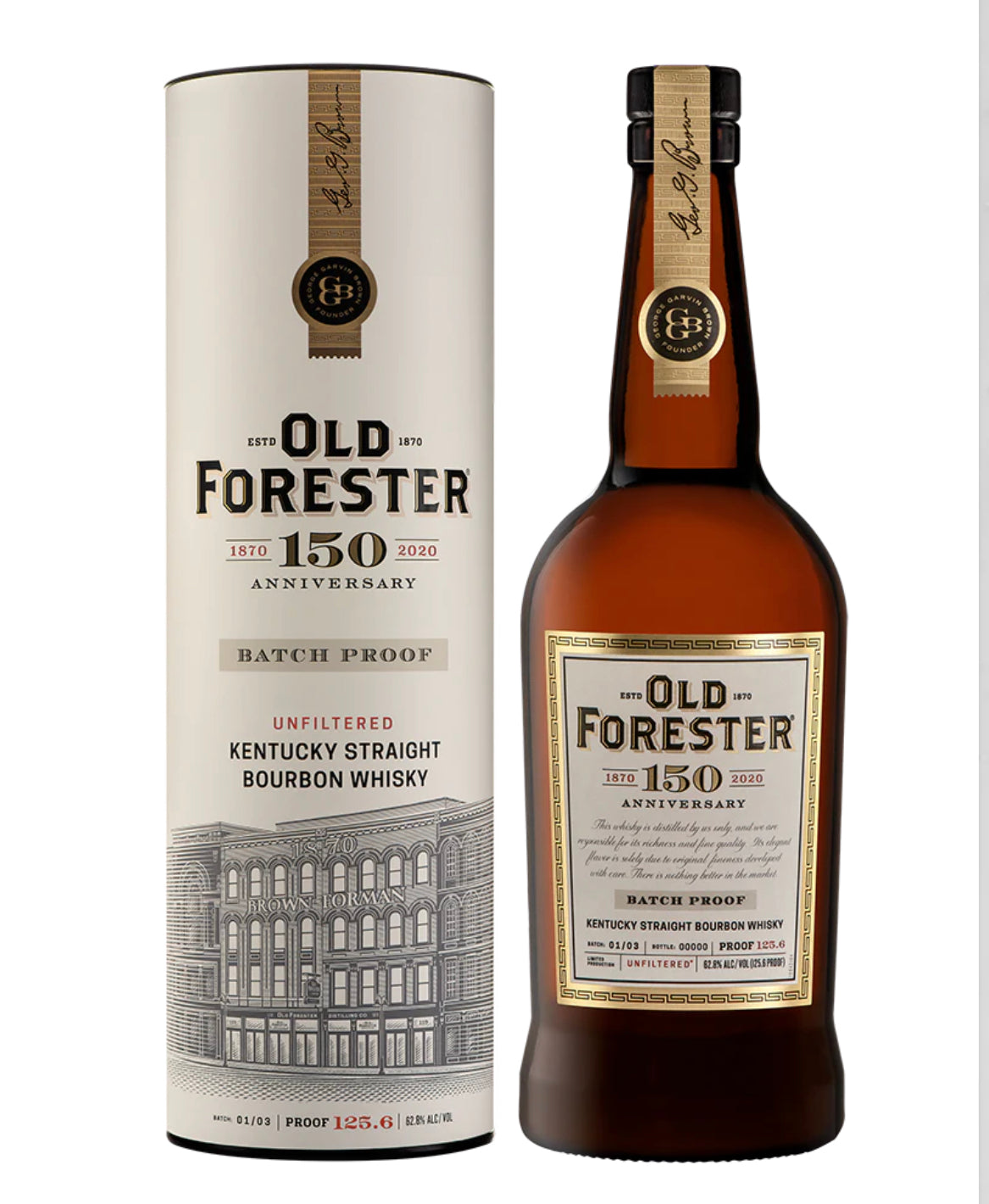 Old Forester 150th Anniversary Batch Proof 03/03 126.8 Proof