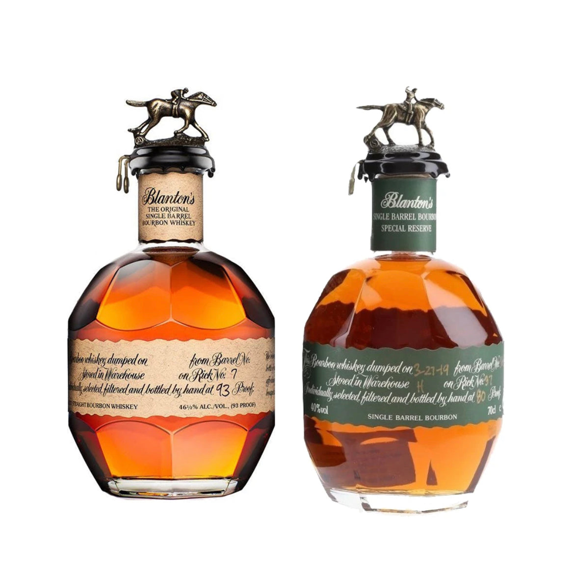 Blanton's Single Barrel and Blanton's Green Label Special Reserve Bundle