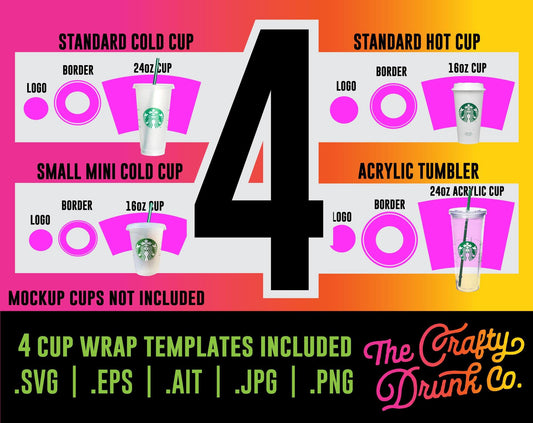 Cup Wrap Size Guide – TheCraftyDrunkCo
