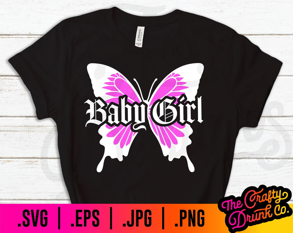 Download Baby Girl Butterfly Svg Thecraftydrunkco
