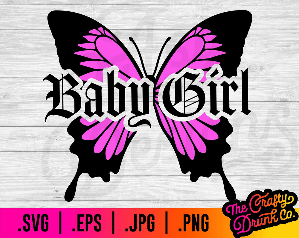 Baby Girl Butterfly Svg Thecraftydrunkco