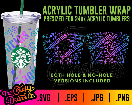 Mermaid Starbucks Cold Cup Wrap 24oz