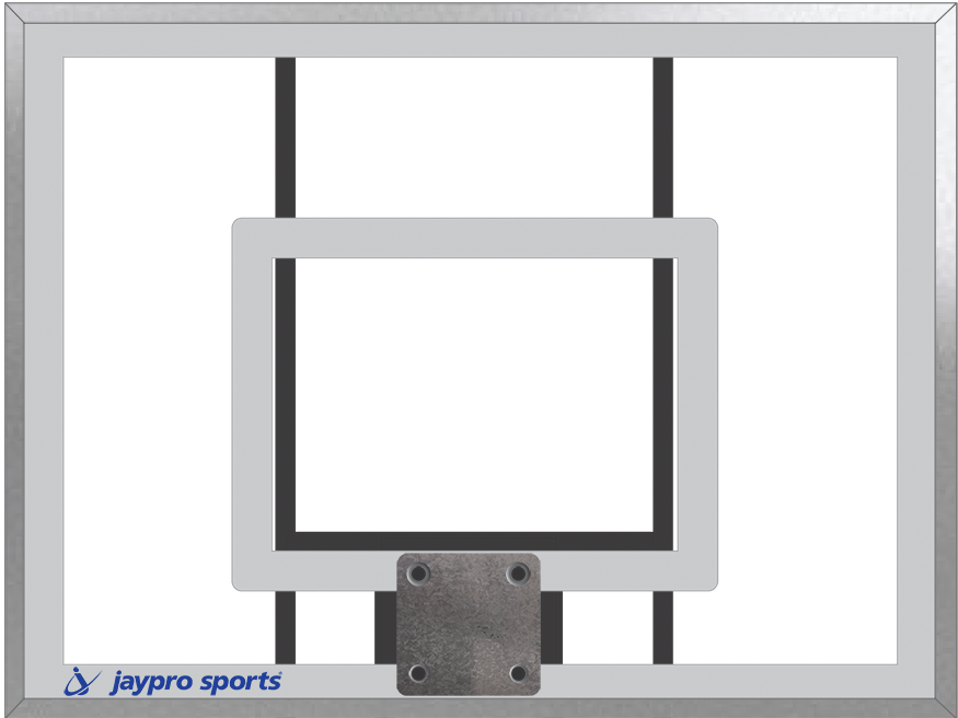 Jaypro Sports Backboard - 36" Rectangular Acrylic (48"W x 36"H) | LS-44AB