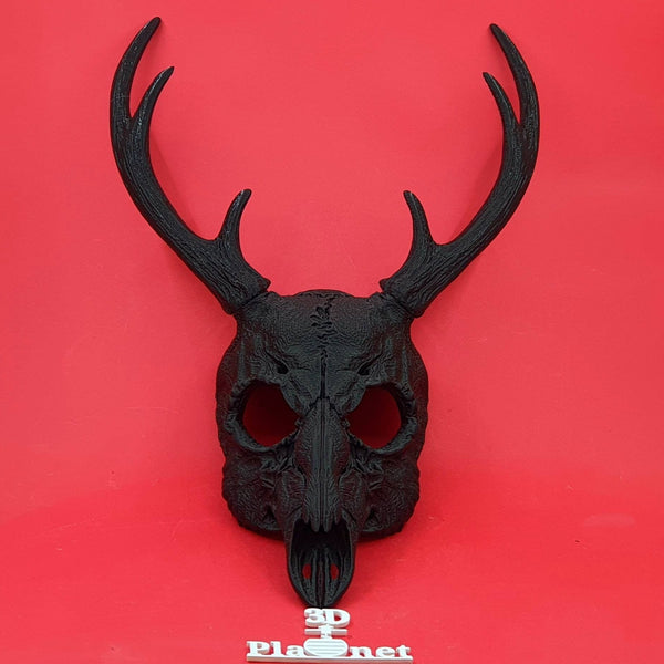 Deer Skull Mask Black